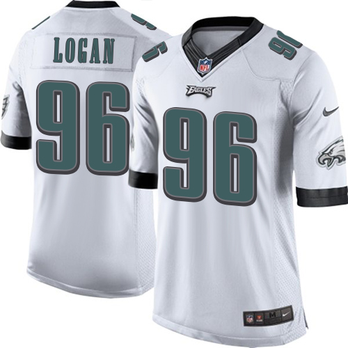 Men's Limited Bennie Logan Nike Jersey White Road - #96 NFL Philadelphia Eagles